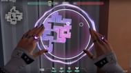 B-Site defending smokes on Valorant's Sunset tactical map view (Image via Riot Games)